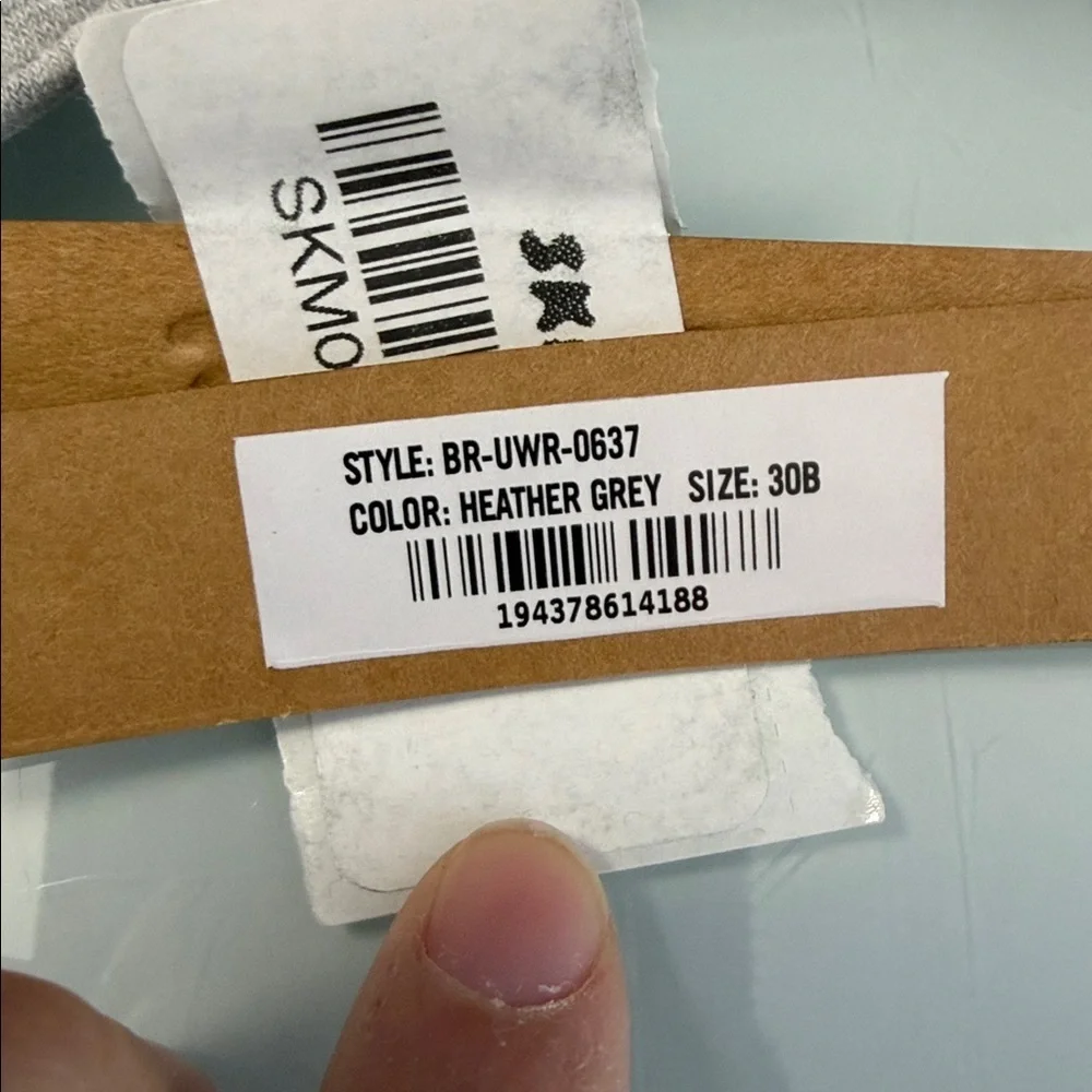 NWT SKIMS Cotton Jersey Unlined Demi Bra - Picture 2 of 5